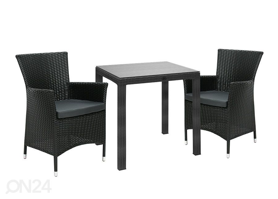 Aiamööbli komplekt Wicker suurendatud
