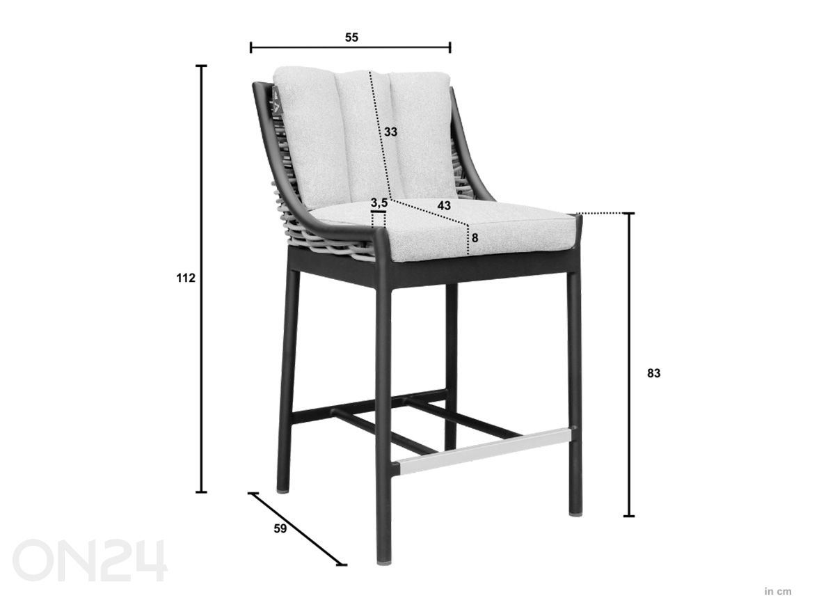 Aiatool Milou suurendatud mõõdud