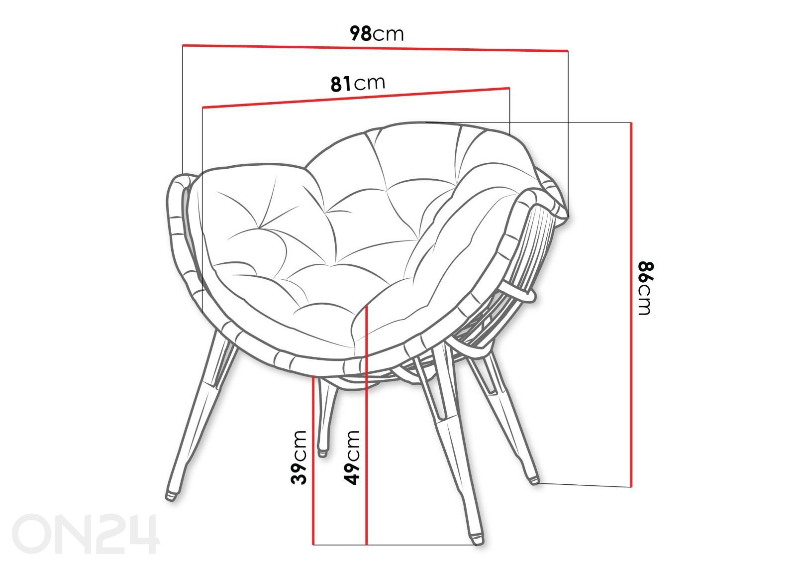 Aiatool Nubian suurendatud mõõdud