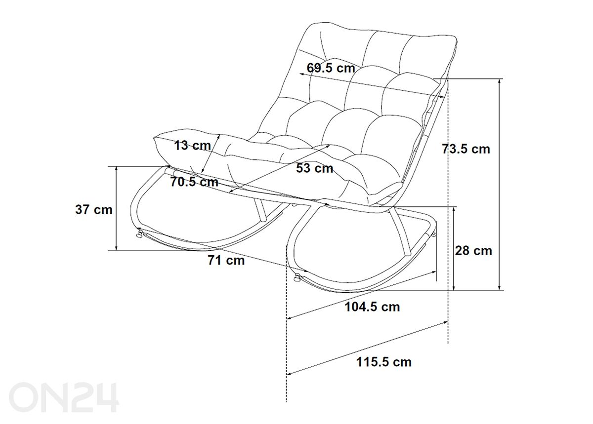 Aiatool Vibe suurendatud mõõdud