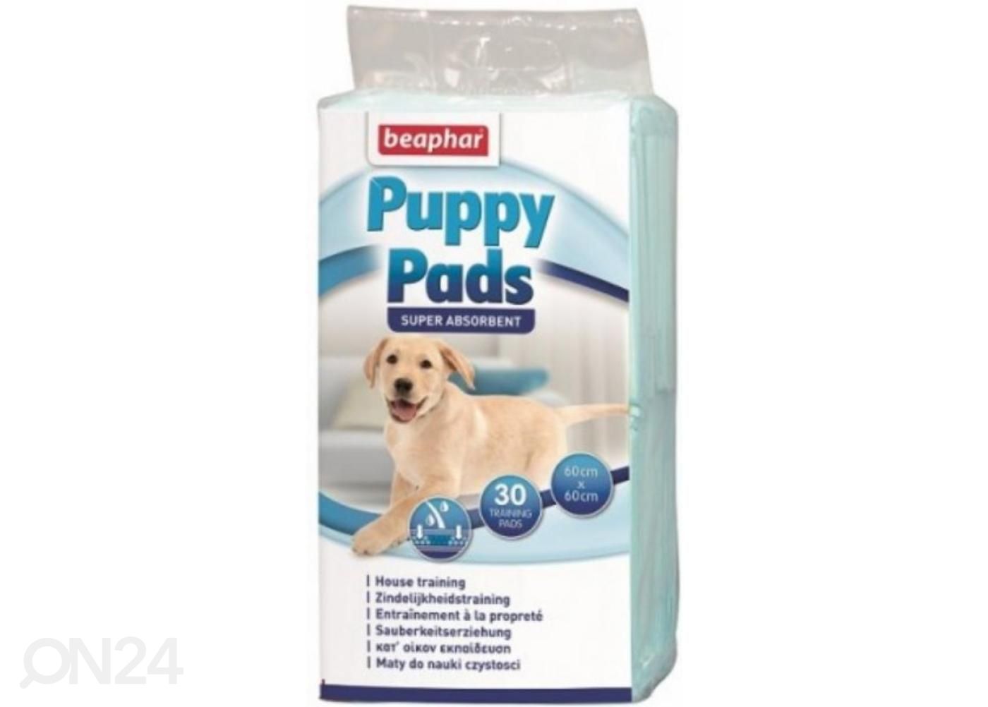 Aluslinad Beaphar Puppy Pads 60X60 cm N30 suurendatud