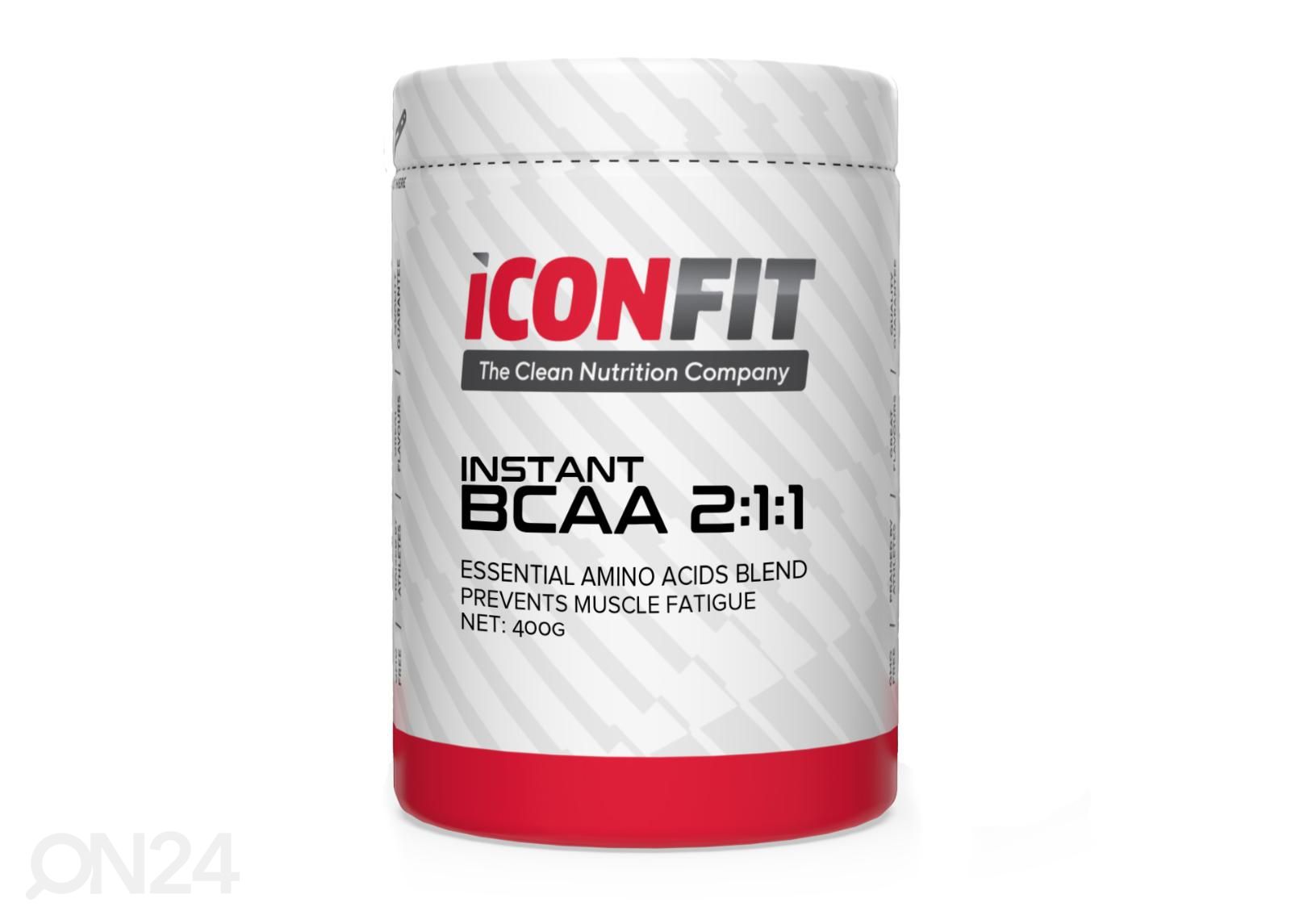 Aminohapete kompleks BCAA 2:1:1 400 g õuna Iconfit suurendatud