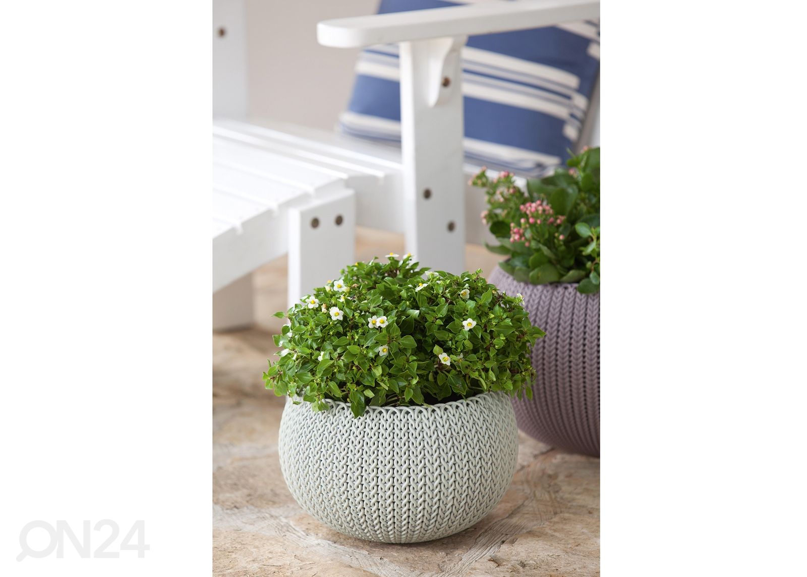 Ampel Keter Cozies väike, hall Ø28 x h18 cm suurendatud