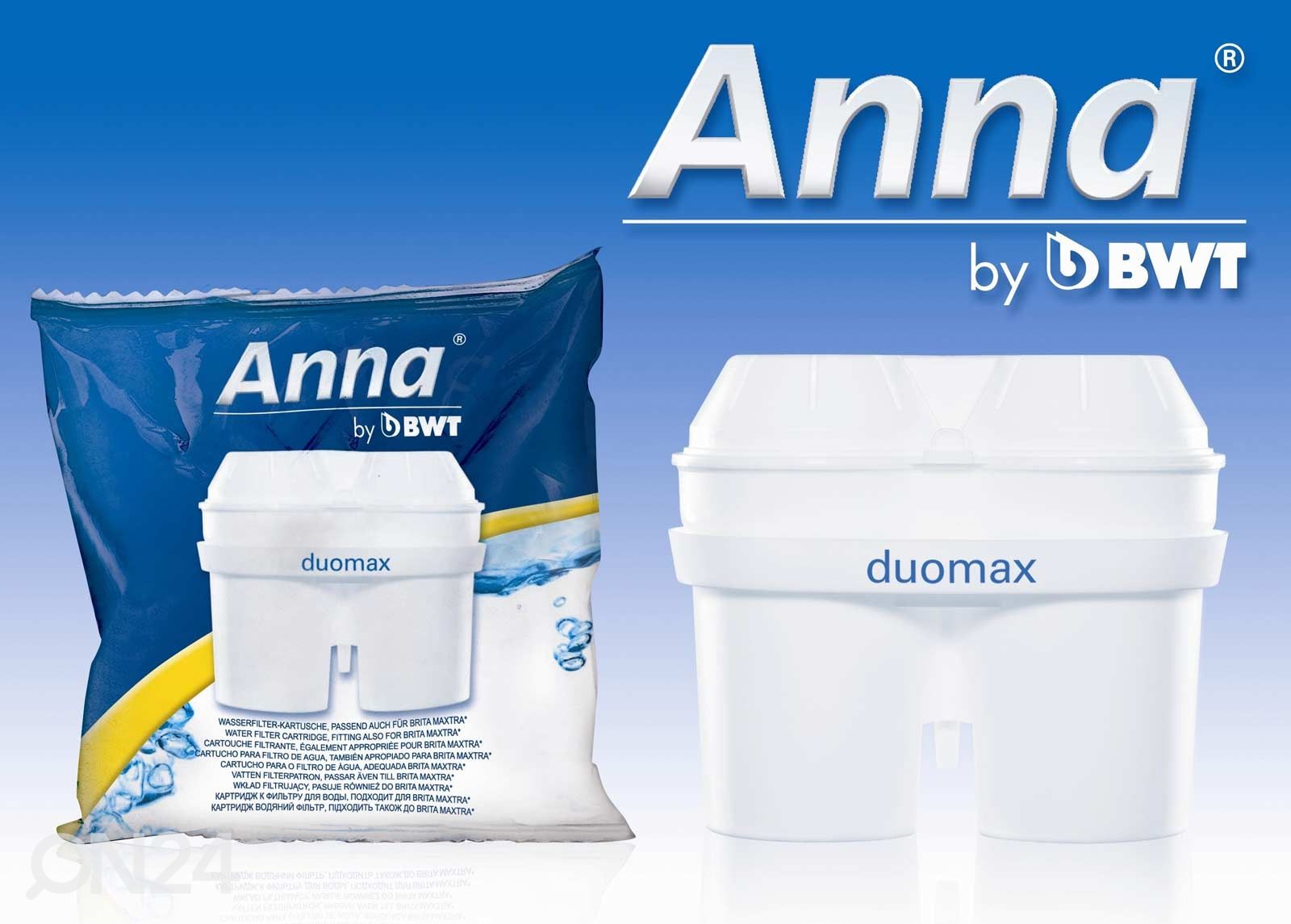Anna Duomax - veekannu vahetusfiltrite komplekt suurendatud
