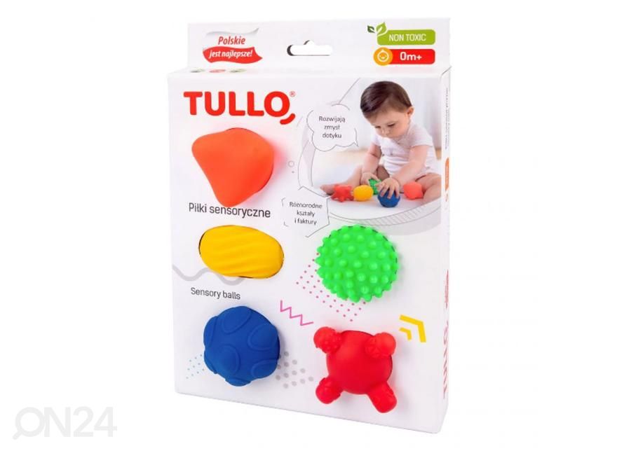 Arendav mänguasi lastele sensoorsed pallid AM Tullo 5 tk suurendatud