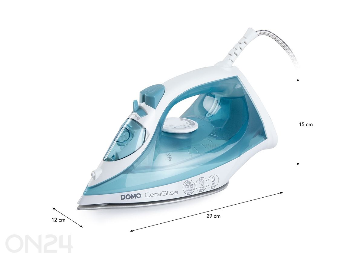 Aurutriikraud Domo 2400W suurendatud mõõdud