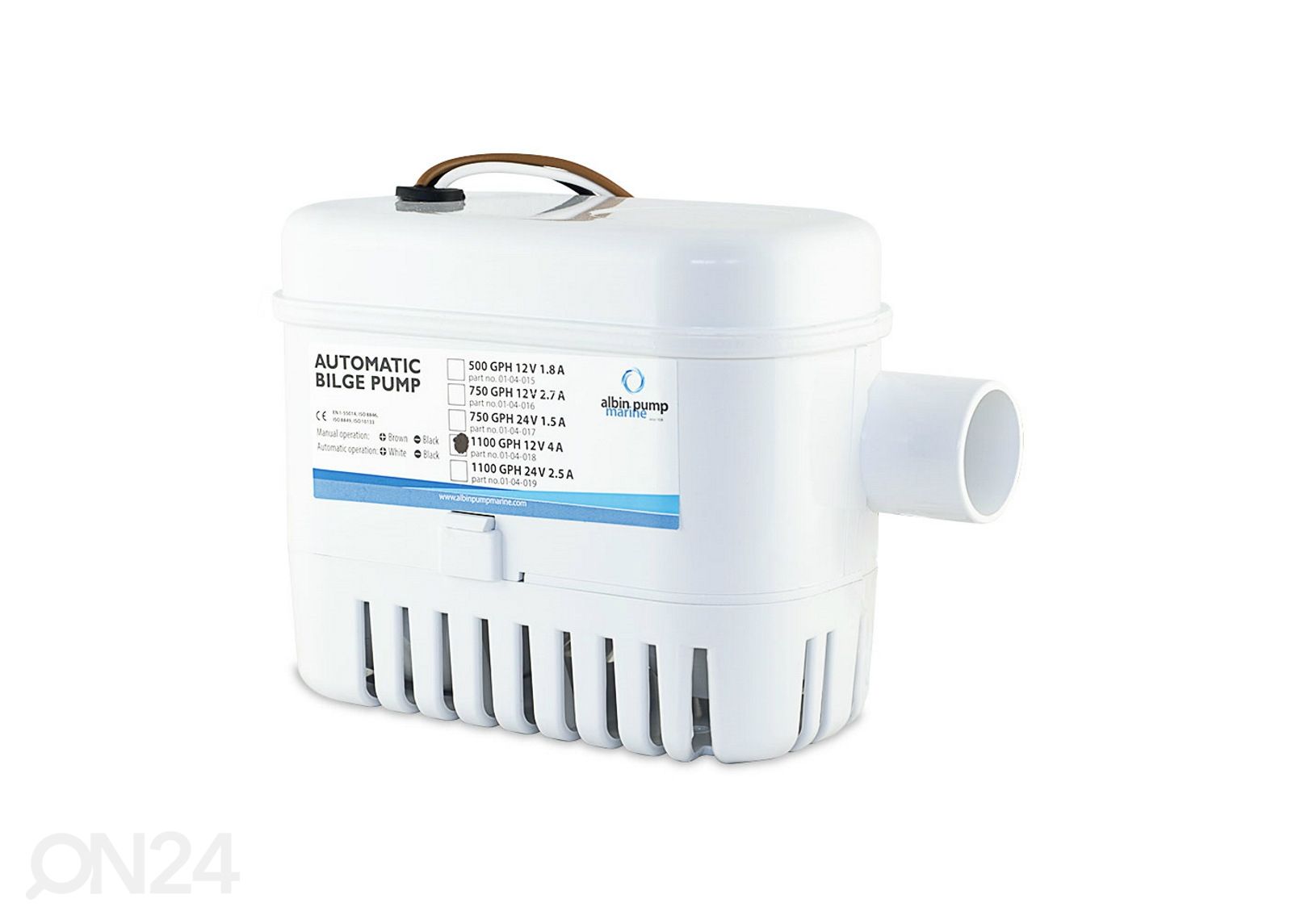 Automaatne pilsipump 1100 GPH (75 L/min) 12 V suurendatud