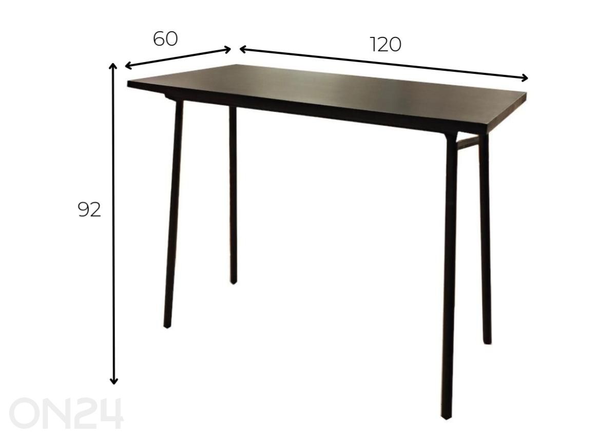 Baarilaud Nate suurendatud mõõdud