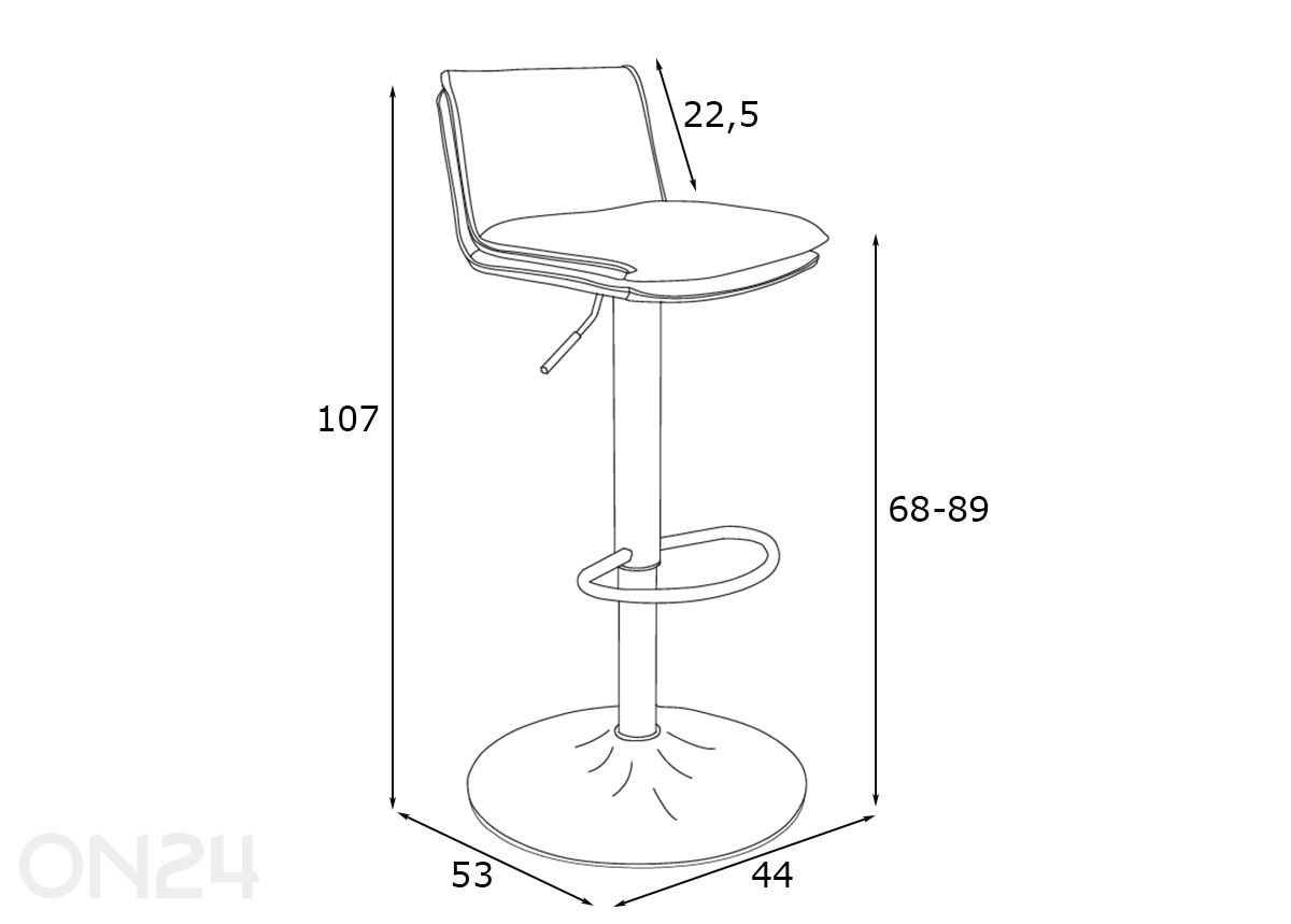 Baaritoolid Flora, 2 tk suurendatud mõõdud