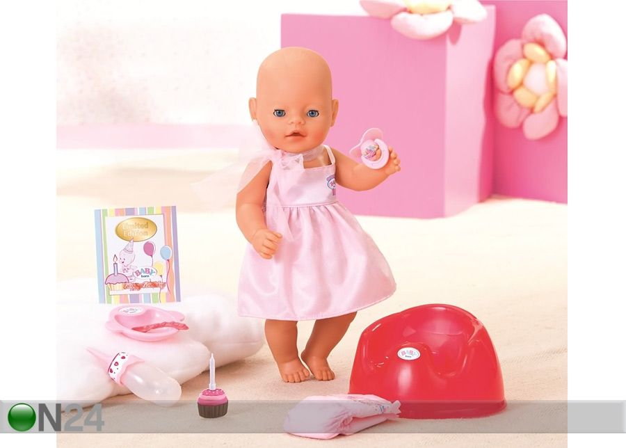 Baby Born sünnipäeva nukk suurendatud