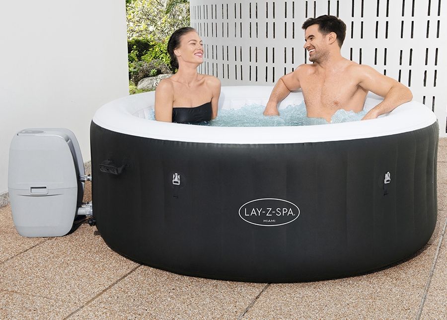 Bassein Bestway Lay-Z Spa Miami Airjet suurendatud