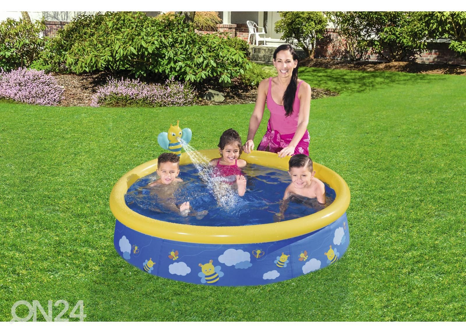 Bassein Bestway My First Fast Set Spray Pool, komplekt suurendatud