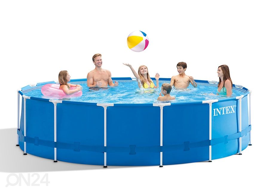 Basseini komplekt Intex Metal Frame, 457x122 cm suurendatud