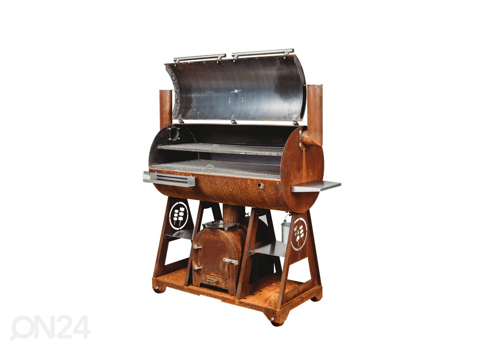 BBQ-suitsuahi Cor-Ten terasest GrillSymbol Smoky Beast XL suurendatud