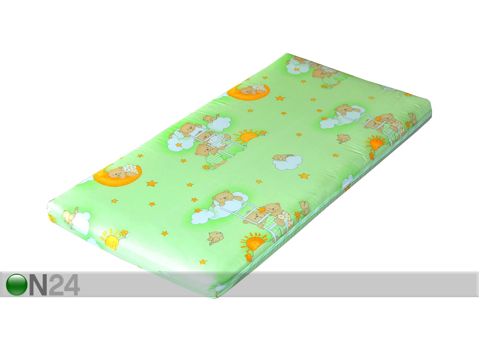 Beebimadrats TeddyBear 60x120 cm roheline suurendatud