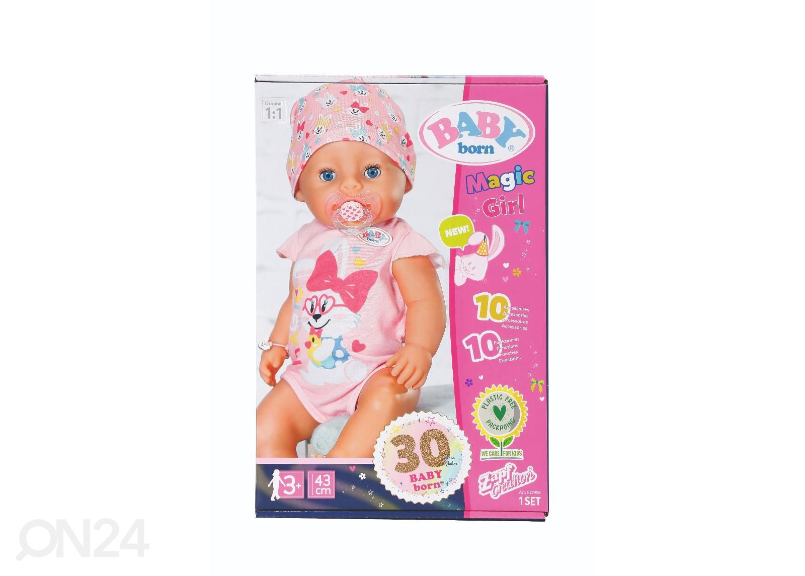 Beebinukk Magic BABY BORN tüdruk suurendatud