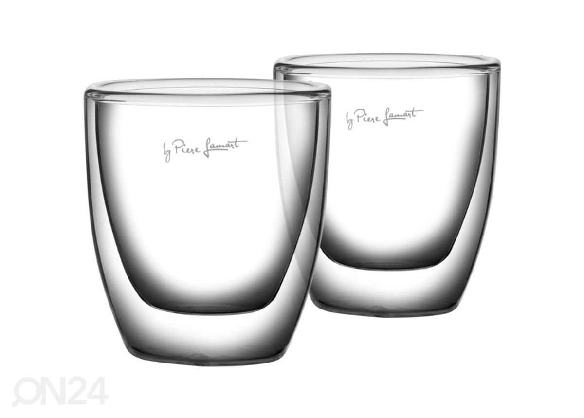 Boorsilikaadist espressoklaasid 2tk 80ml Vaso Lamart LT9009 suurendatud