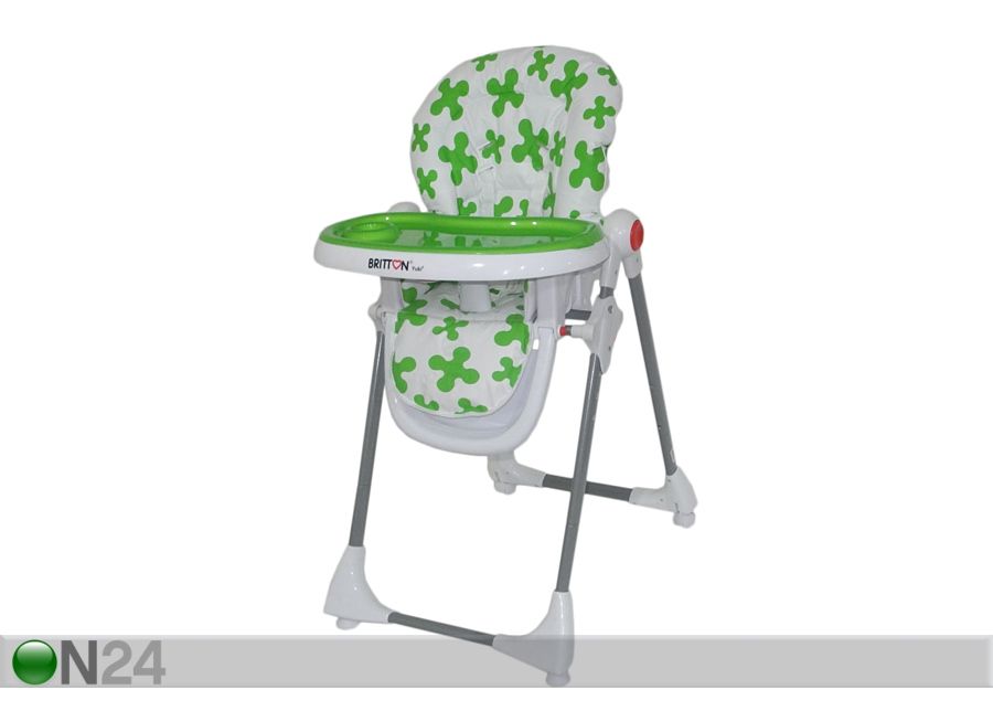 Britton söögitool Yuki2 Green Flower suurendatud