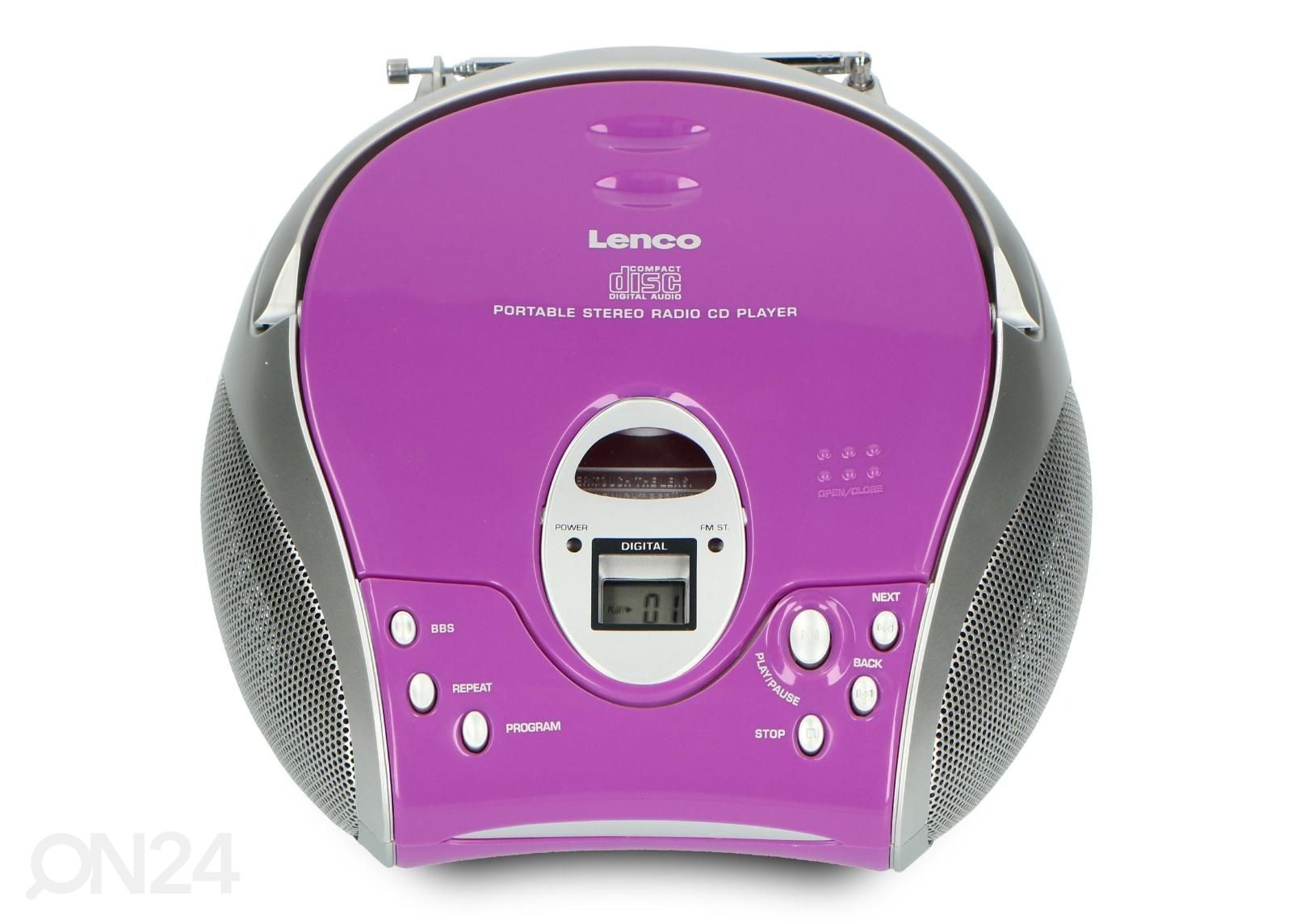 CD-raadio Lenco, lilla suurendatud