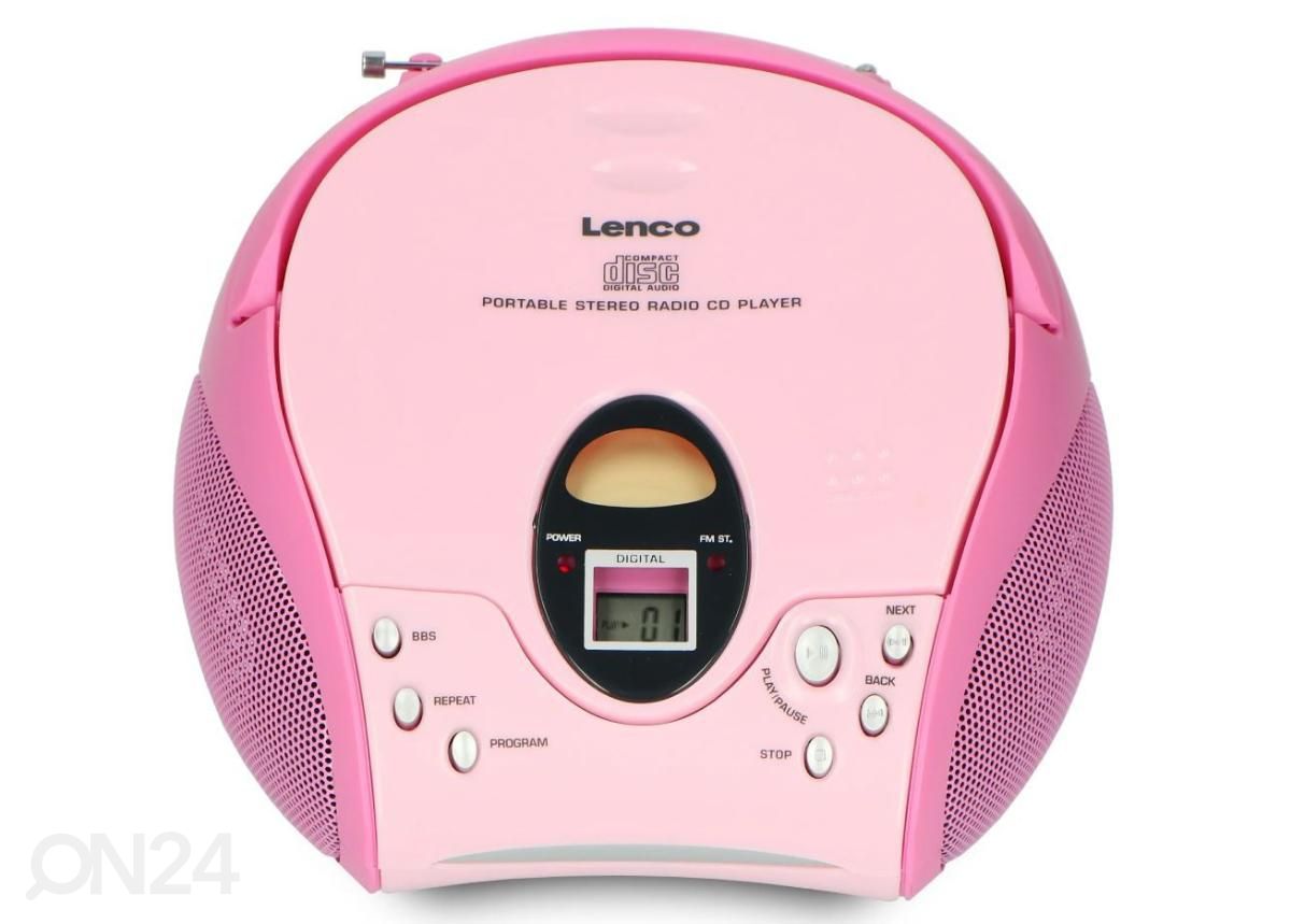 CD-raadio Lenco, roosa suurendatud