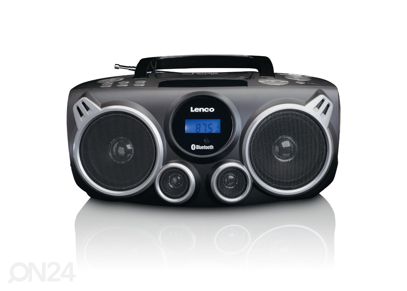 CD-raadio Lenco SCD100BK, must suurendatud