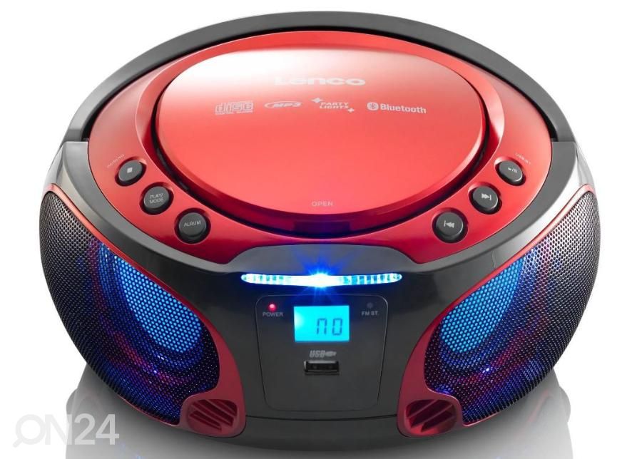 CD-raadio Lenco SCD550RD, punane suurendatud