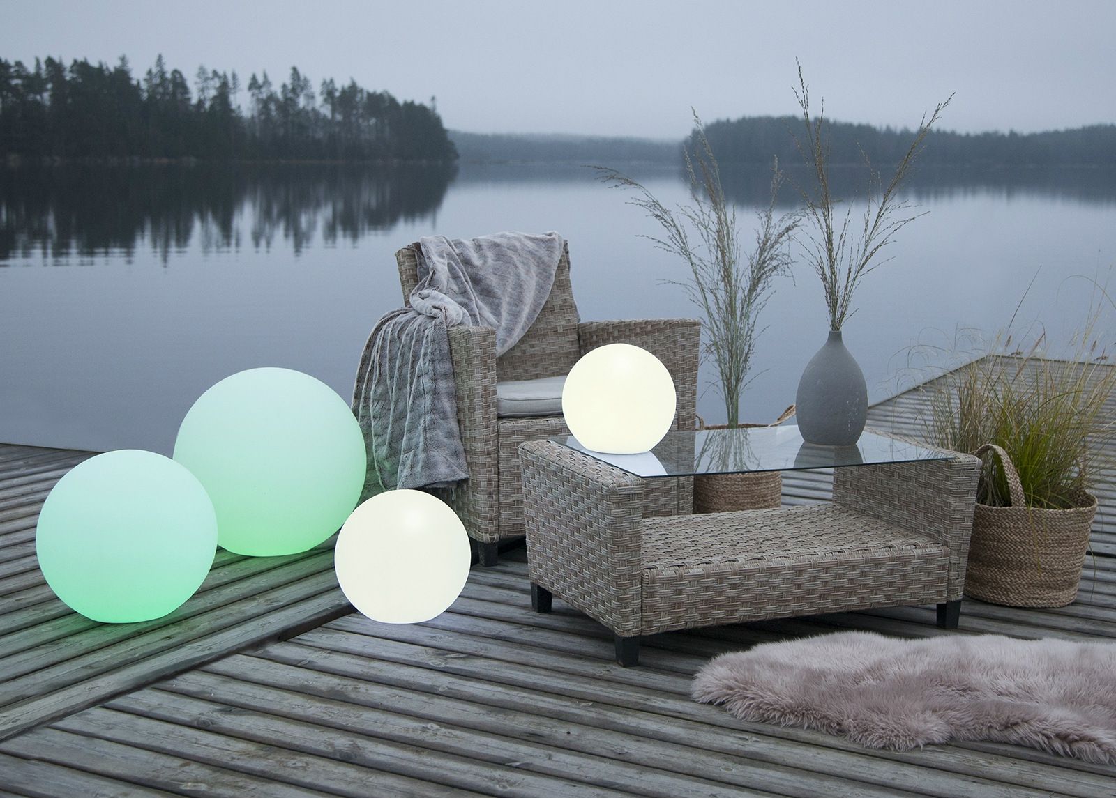 Dekoratiivne aiavalgusti Twilights Ø50 cm suurendatud