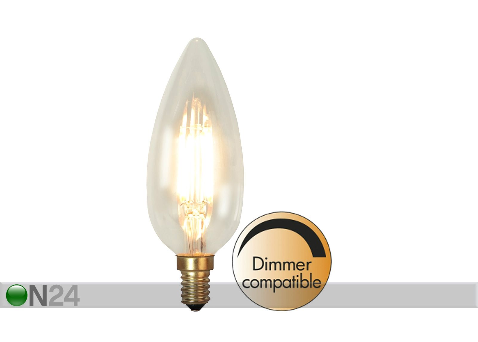 Dekoratiivne LED elektripirn E14, 3,5W suurendatud