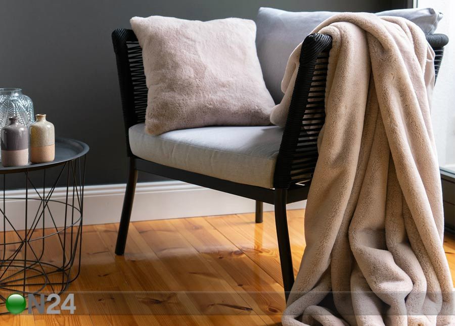 Dekoratiivne pleed Heaven Beige 230x250 cm suurendatud
