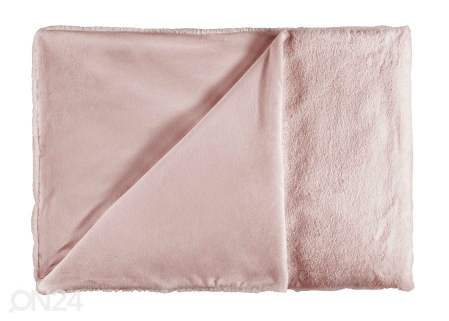 Dekoratiivne pleed Heaven Powder pink 150x200 cm suurendatud