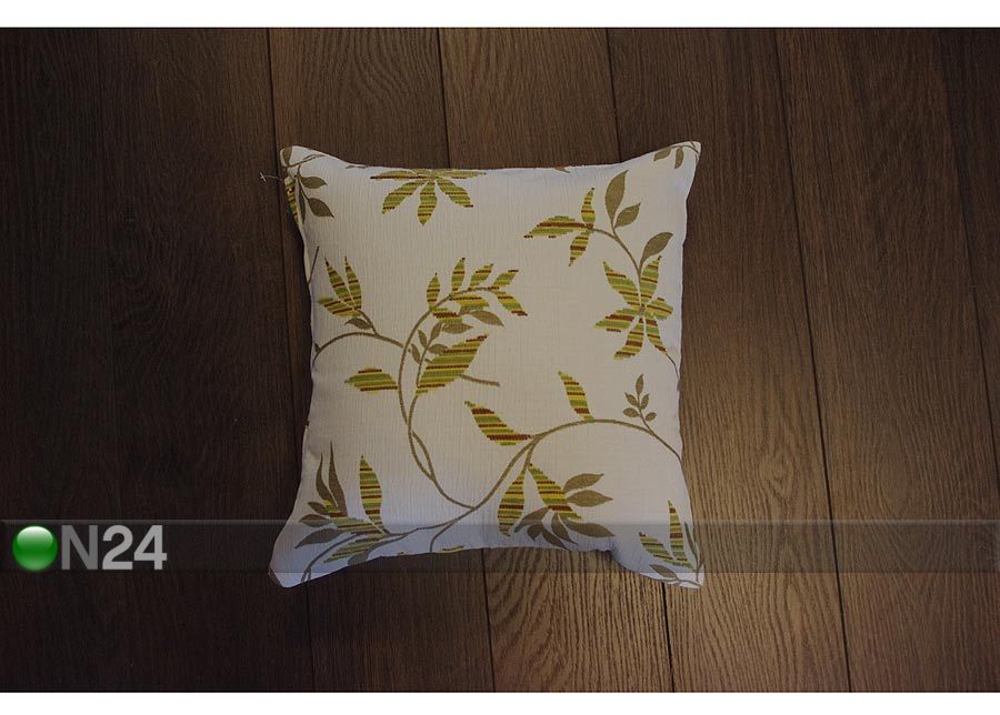 Dekoratiivpadi Afrodita rohelised lehed 50x50 cm suurendatud