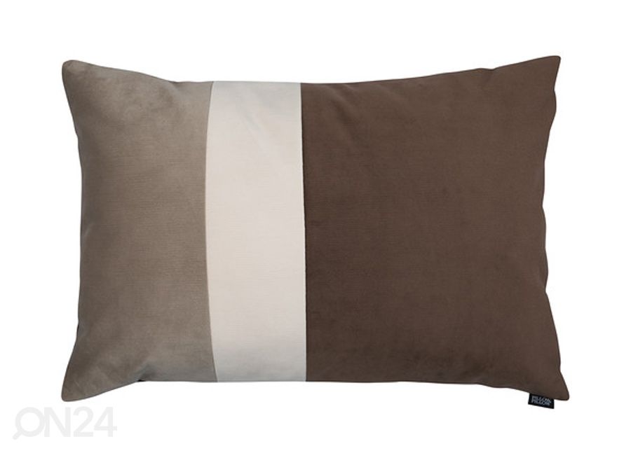 Dekoratiivpadi Velvet Trio Midi beež & pruun 40x60 cm suurendatud