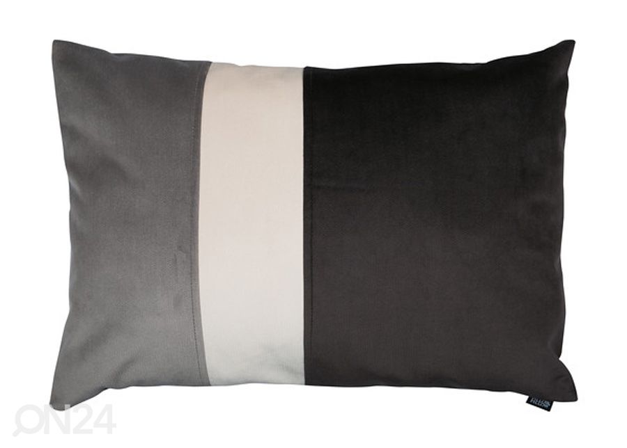 Dekoratiivpadi Velvet Trio Midi hall & tumehall 40x60 cm suurendatud
