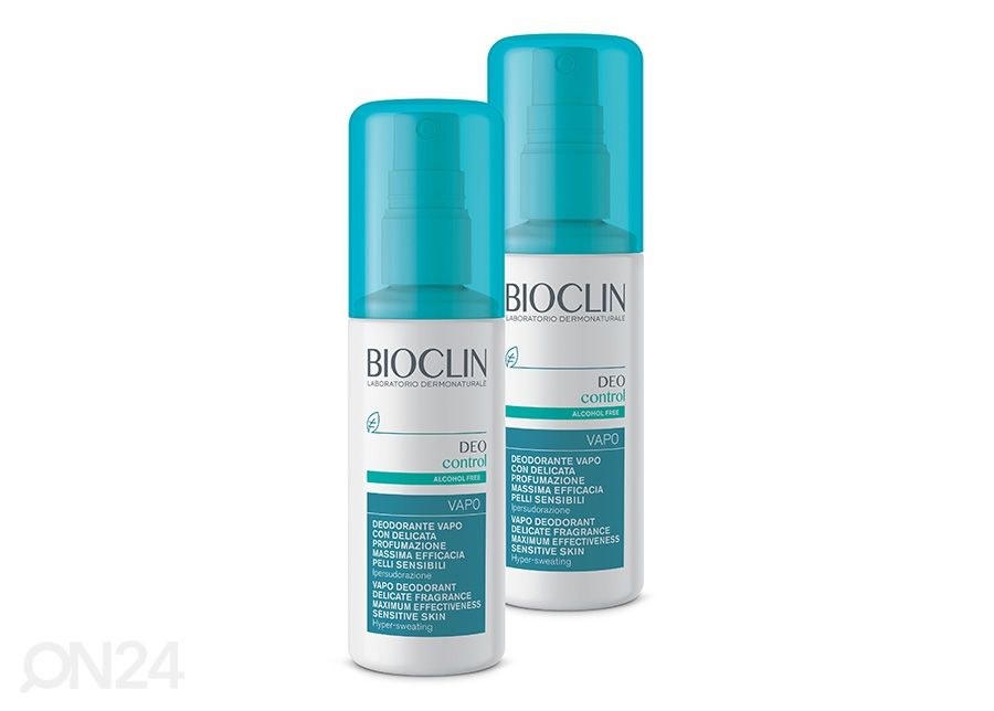 Deodorant Bioclin Deo Control tugeva higistamise korral 2x100ml suurendatud