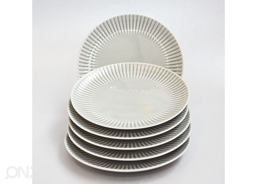 Desserttaldrikute komplekt Daisy 6 tk, hall suurendatud