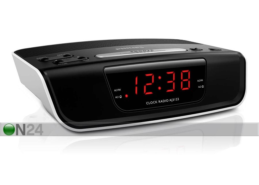 Digitaalne kellraadio Philips suurendatud