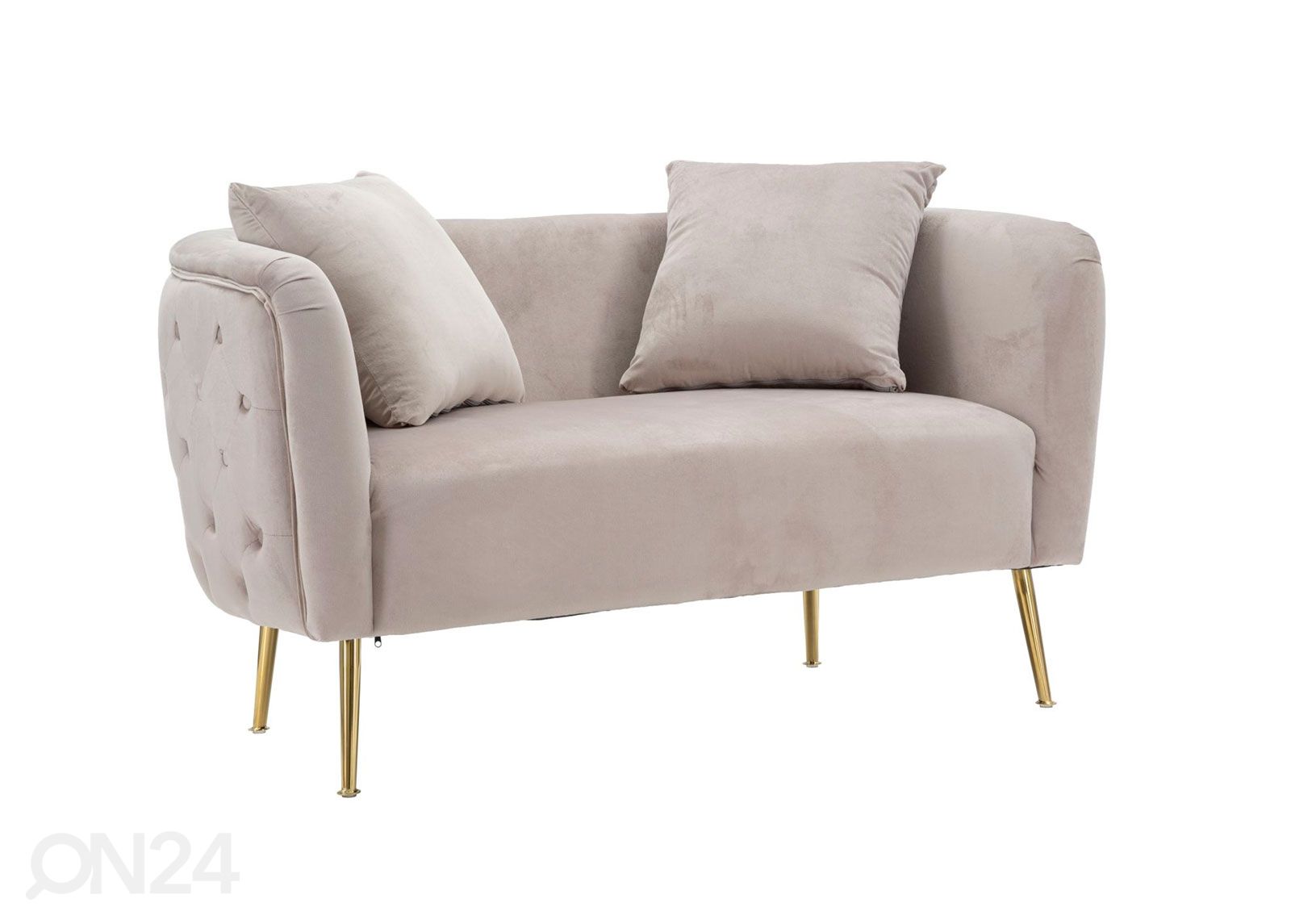 Diivan Glam, hall/kuld suurendatud