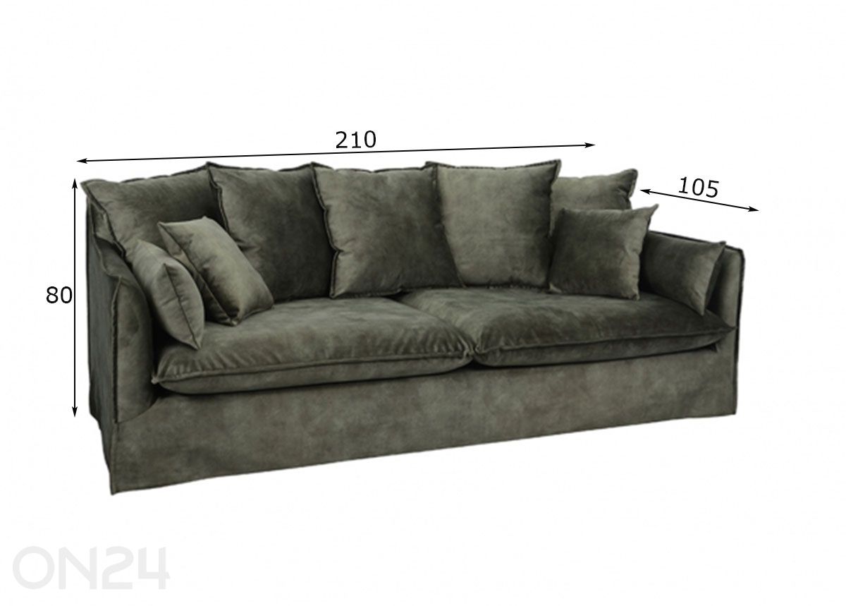 Diivan Heaven suurendatud mõõdud