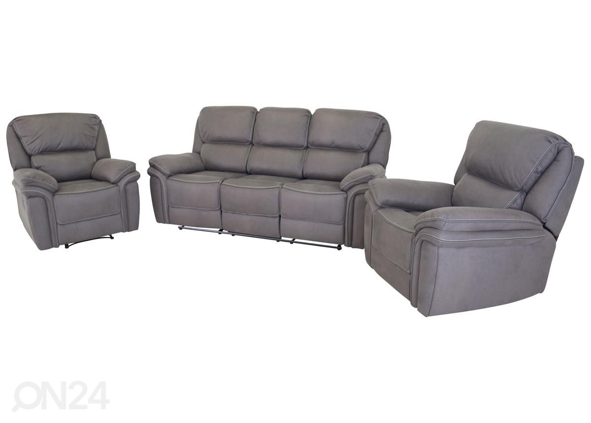 Diivanikomplekt recliner Saranda 3+1+1 suurendatud