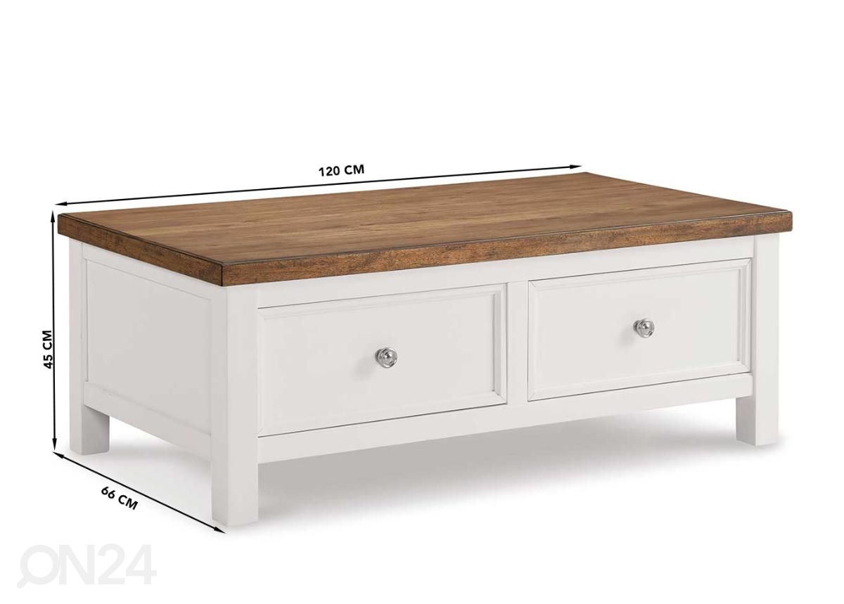 Diivanilaud 120x66 cm suurendatud mõõdud