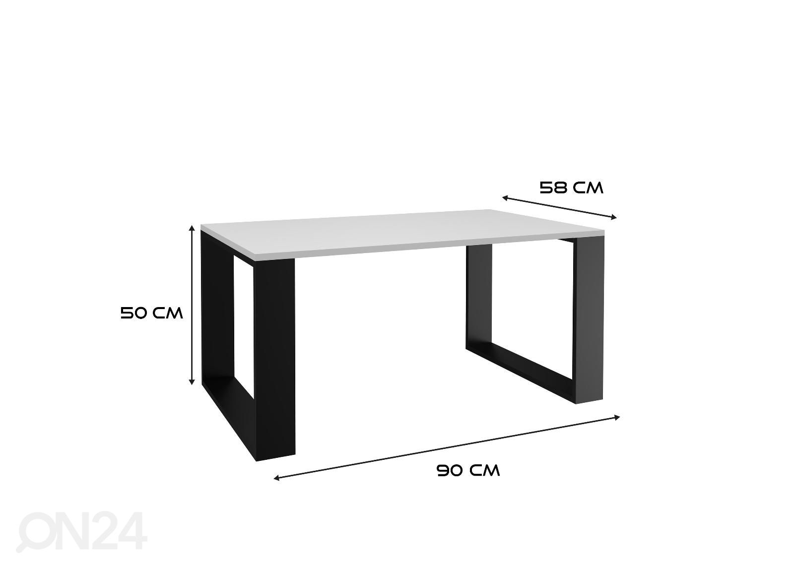 Diivanilaud 58x90 cm suurendatud mõõdud