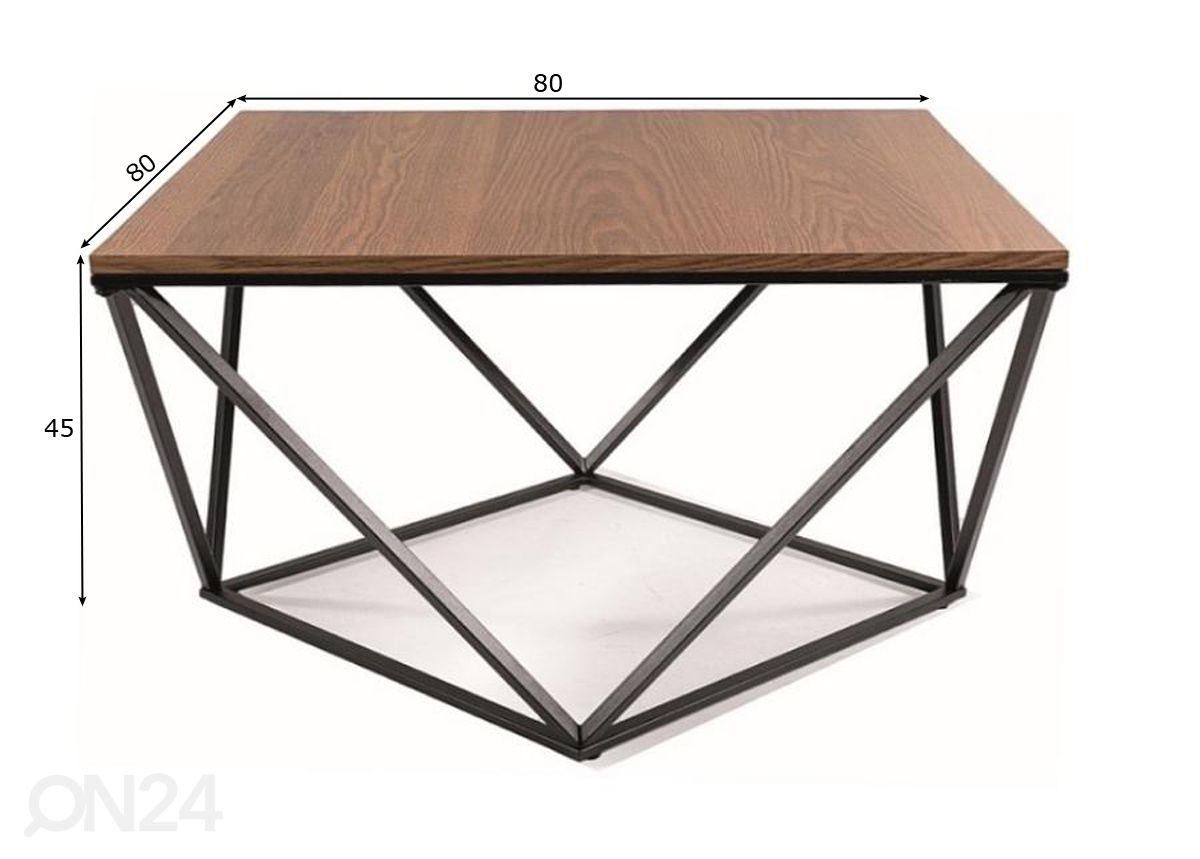 Diivanilaud 80x80 cm suurendatud mõõdud