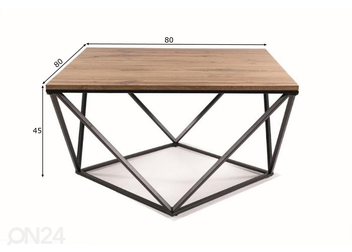 Diivanilaud 80x80 cm suurendatud mõõdud