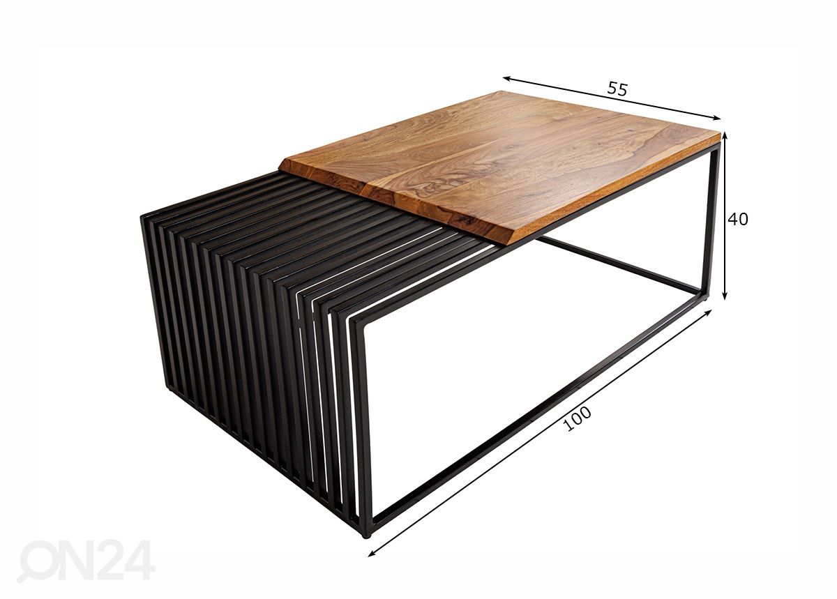 Diivanilaud Architectrue 100x55 cm suurendatud mõõdud