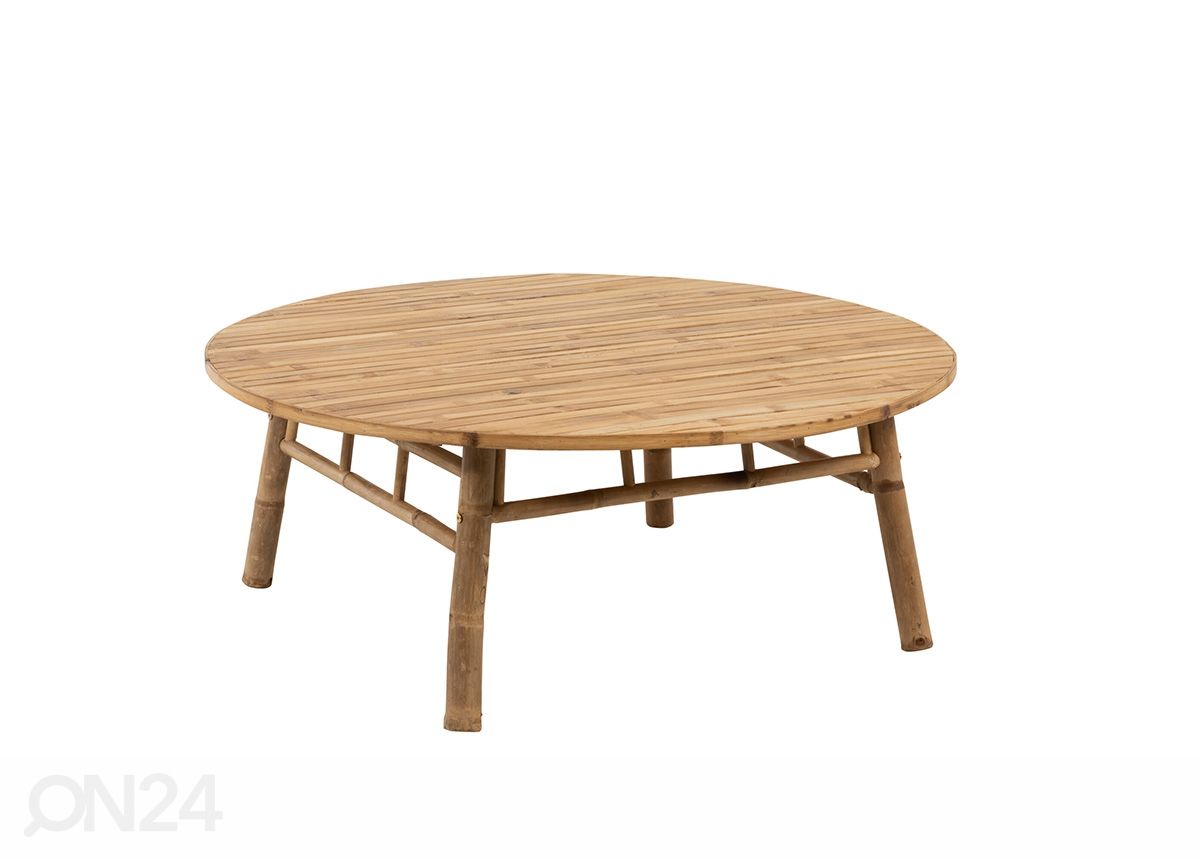 Diivanilaud Bamboo Ø 120 cm suurendatud