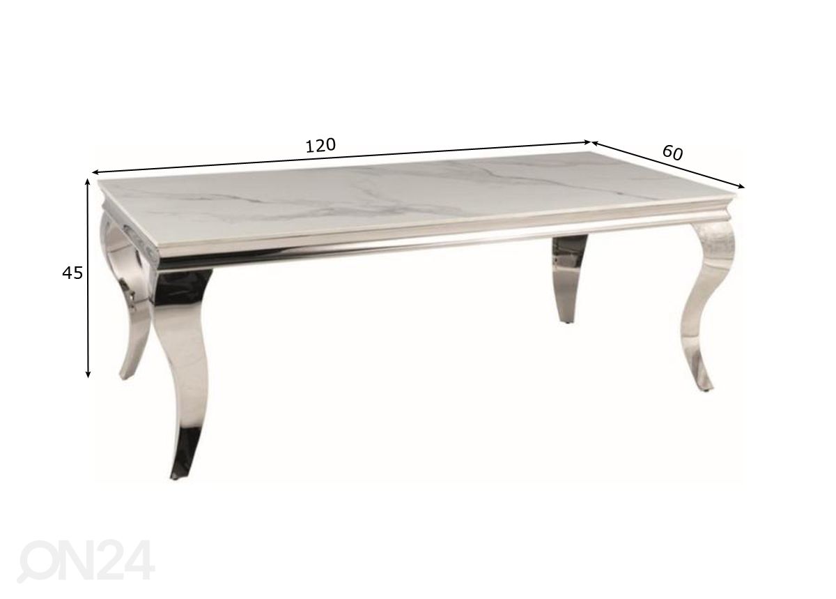 Diivanilaud Baron 120x60 cm suurendatud mõõdud
