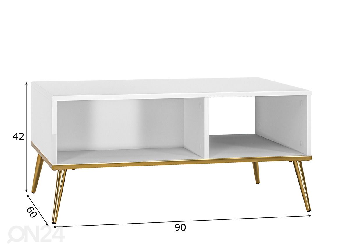 Diivanilaud Gloss 60x90 cm suurendatud mõõdud