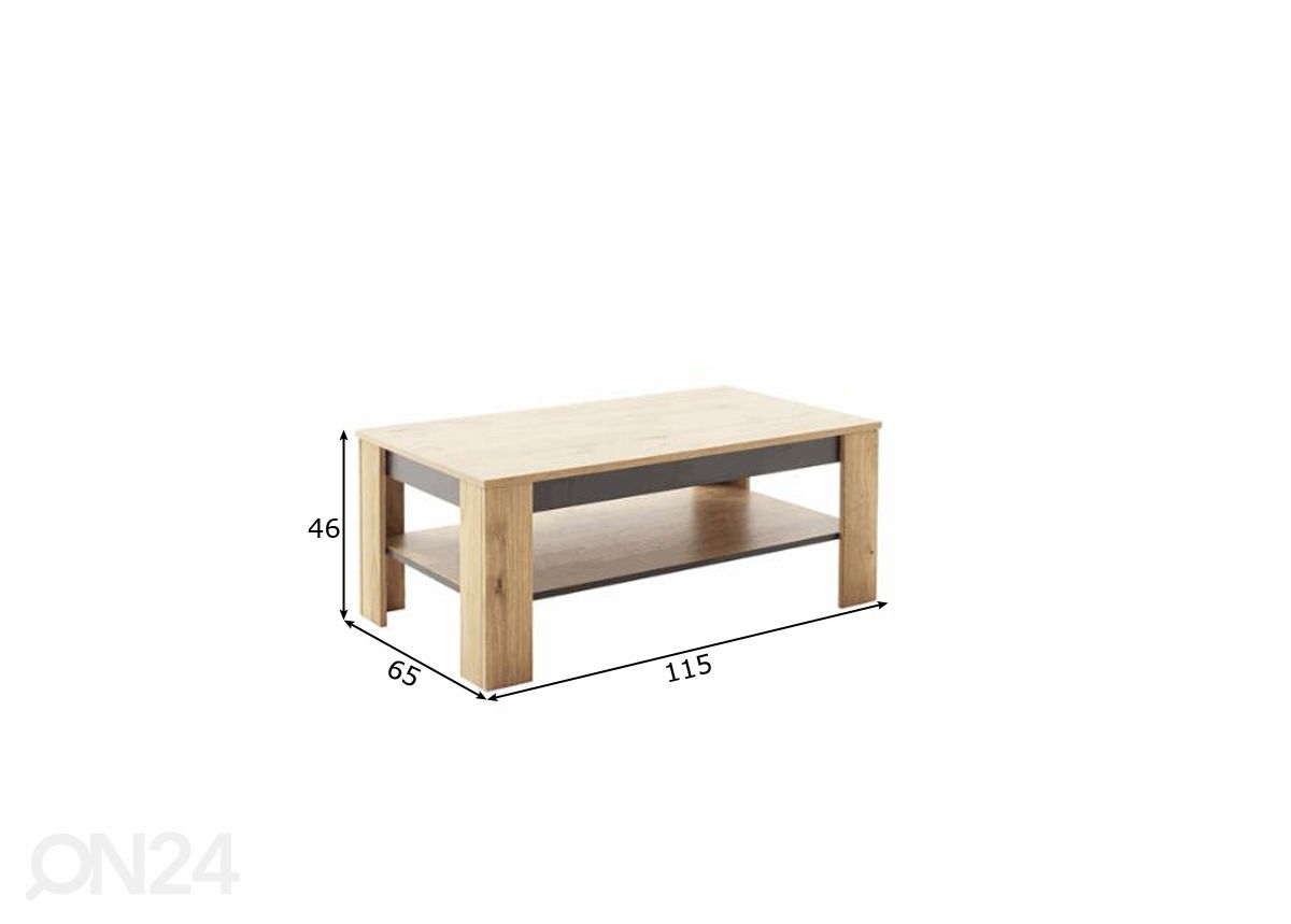 Diivanilaud Greno 115x65 cm suurendatud mõõdud