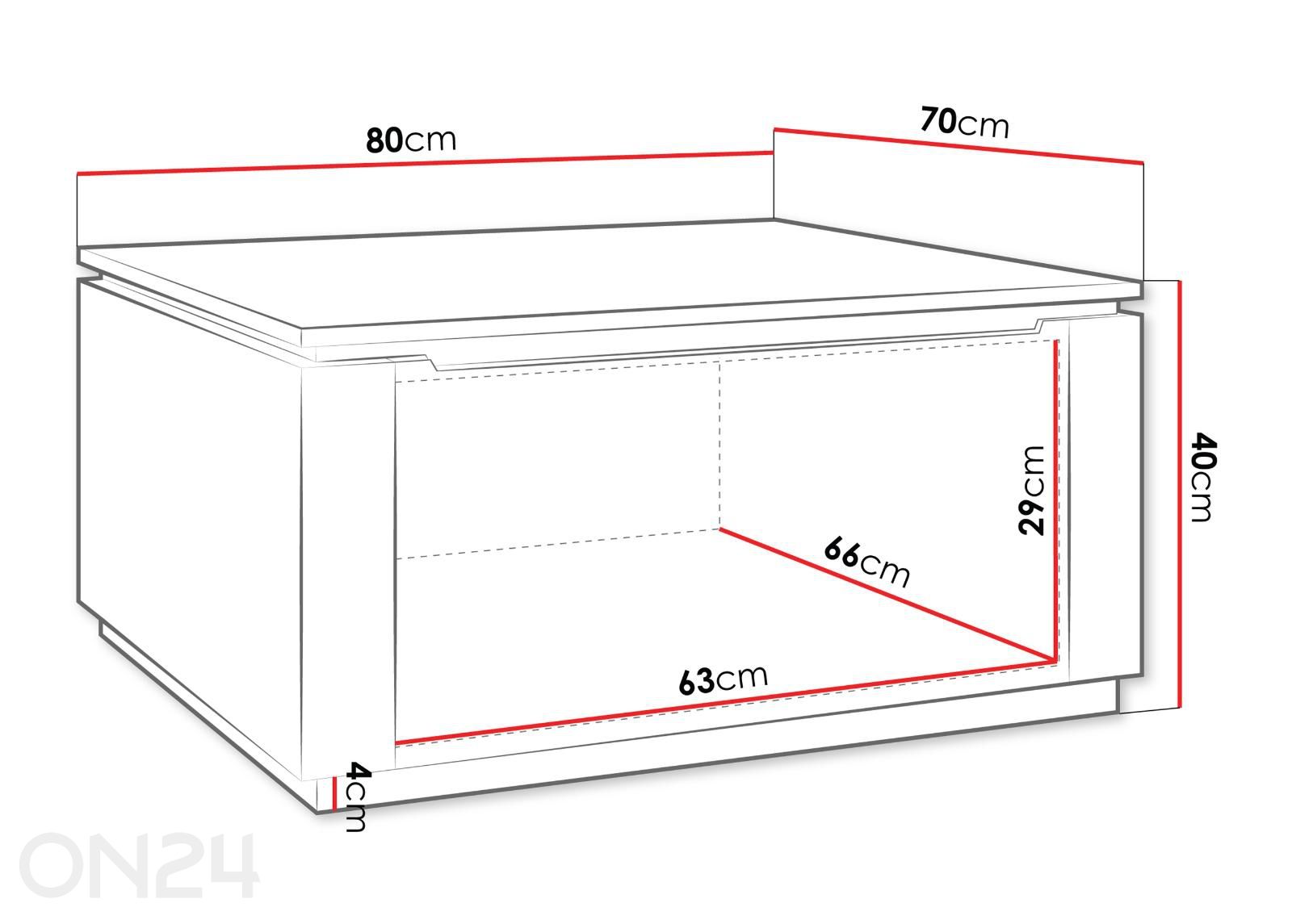 Diivanilaud Hilafin suurendatud mõõdud