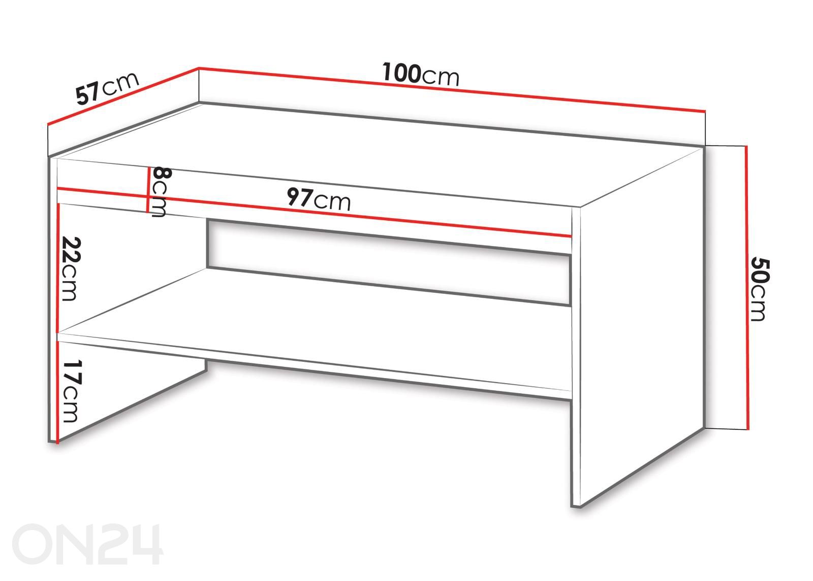 Diivanilaud Isla suurendatud mõõdud